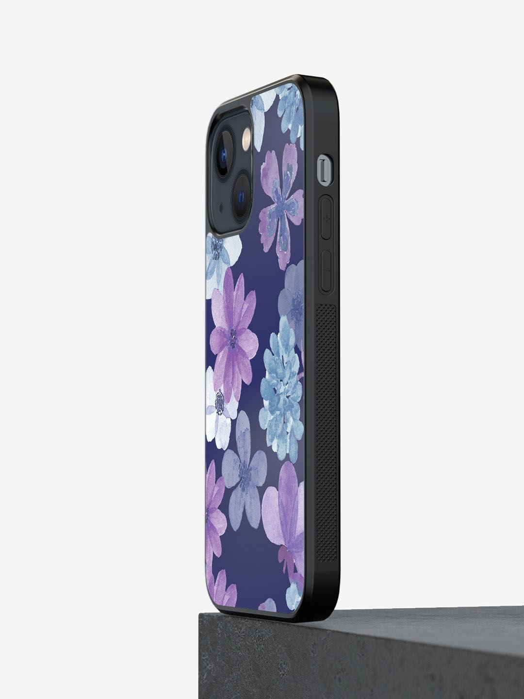 

macmerise Iris Printed iPhone 13 Mini Phone Bumper Case Cover, Purple