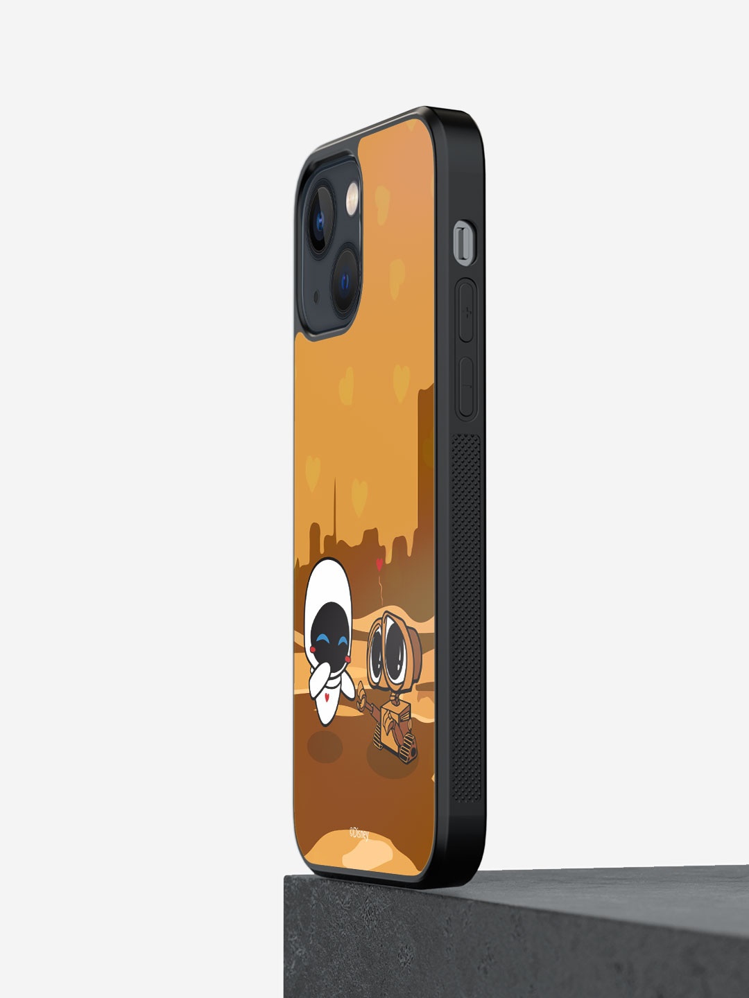 macmerise Wondrous Wall E Printed iPhone 13 Phone Bumper Case Cover, Brown