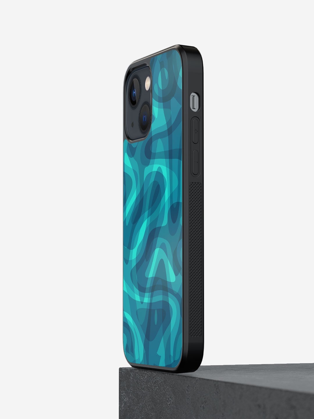 macmerise Water Reflection Printed iPhone 13 Phone Bumper Case Cover, Green