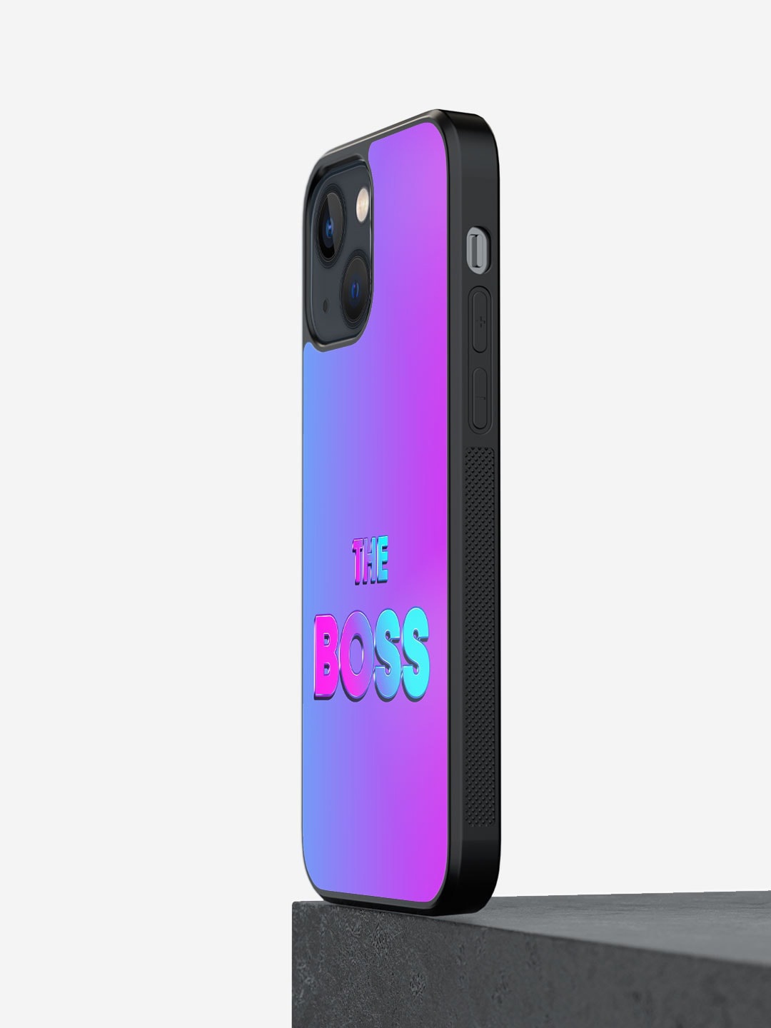 

macmerise I am The Boss Printed iPhone 13 Mini Phone Bumper Case Cover, Purple