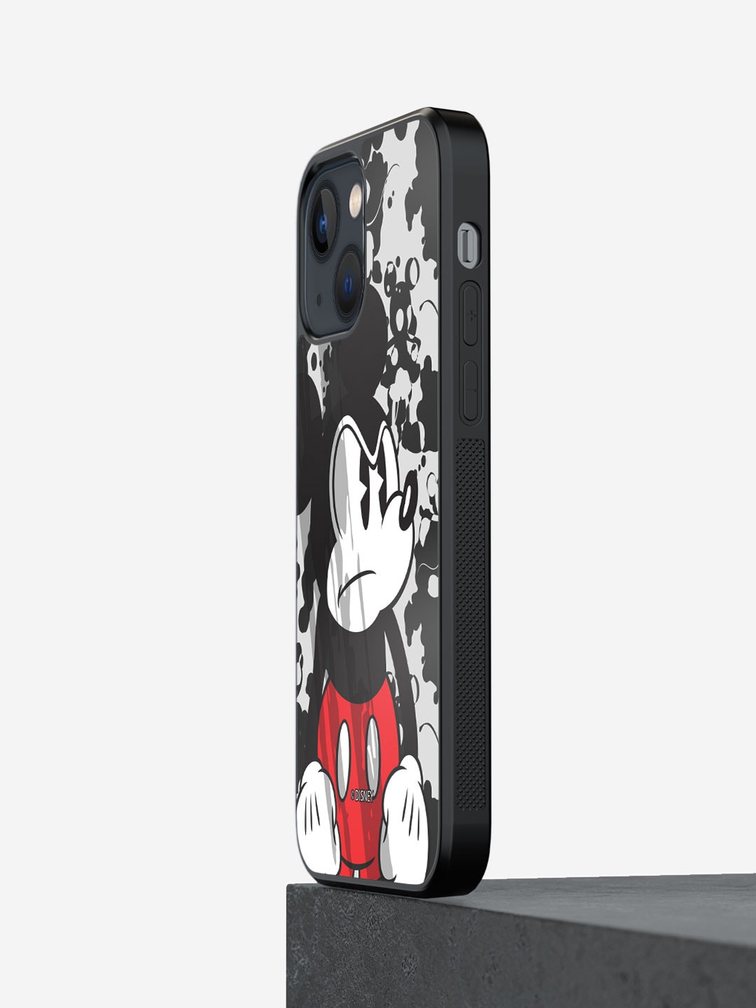 

macmerise Mickey Mouse Printed iPhone 13 Mini Phone Bumper Case Cover, Black