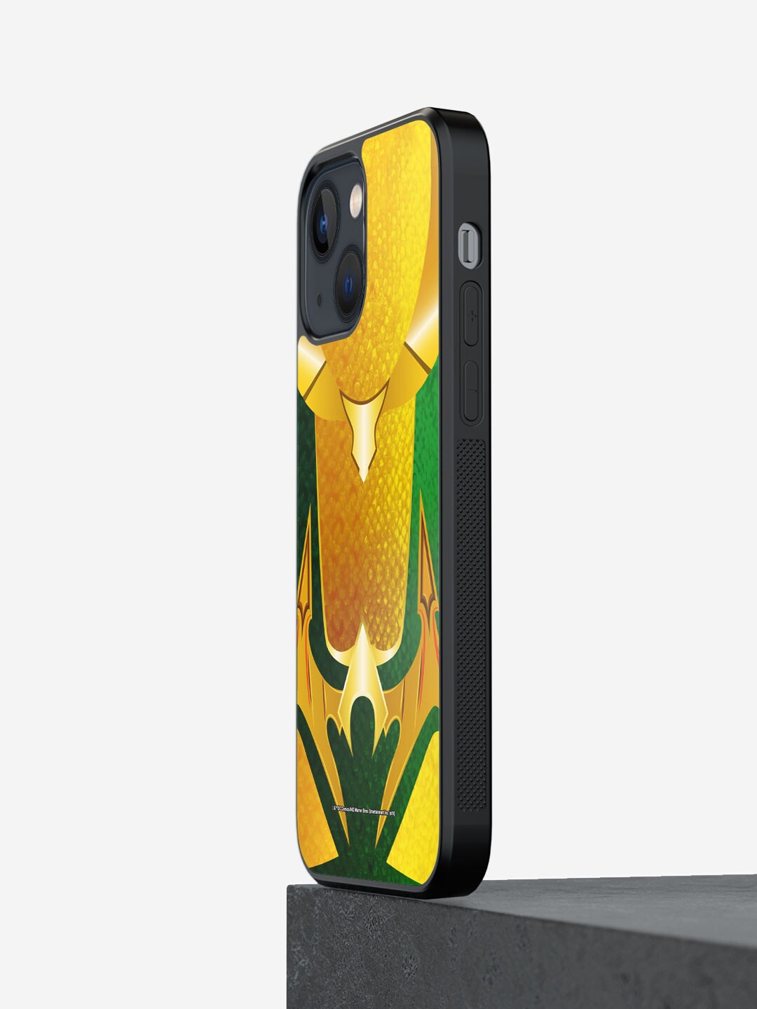 

macmerise Suit Up Aquaman Printed iPhone 13 Phone Bumper Case Cover, Yellow