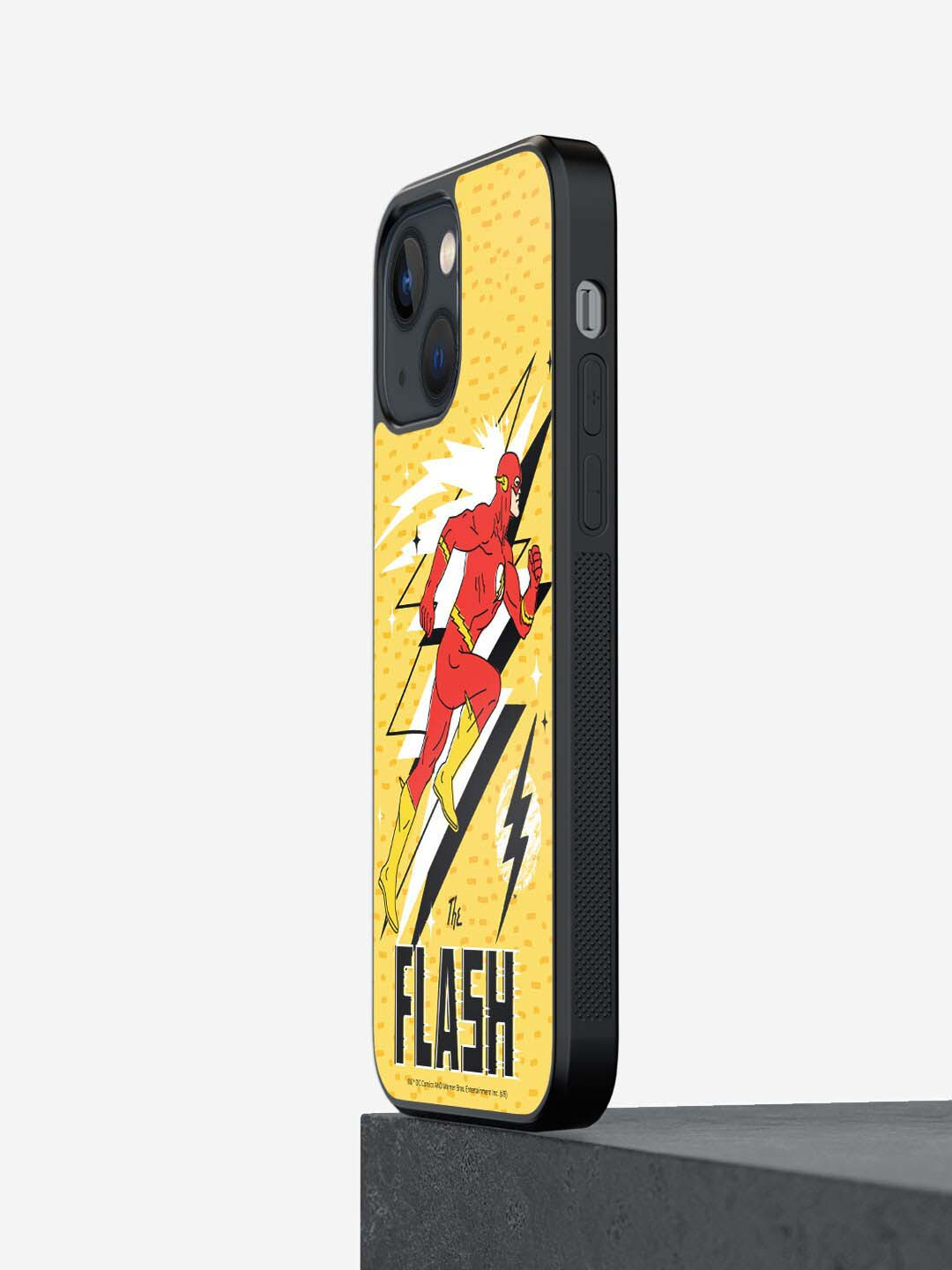 

macmerise The Flash Comic Printed iPhone 13 Phone Bumper Case Cover, Yellow