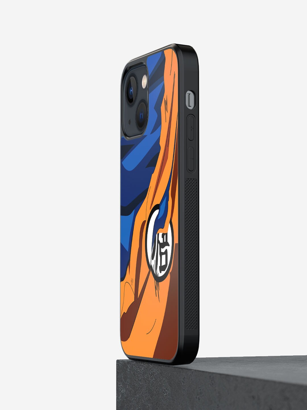 

macmerise Unisex Goku Training Printed iPhone 13 Mini Phone Bumper Case Cover, Blue