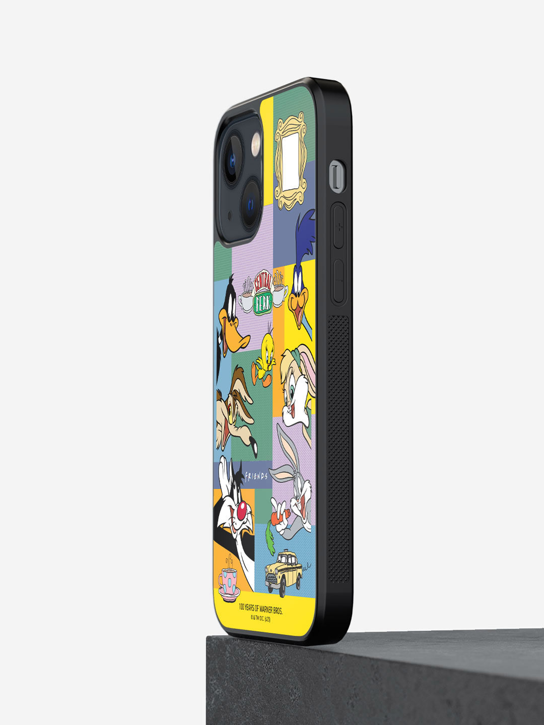 

macmerise Friends Shuffle Warner Bros Printed iPhone 13 Mini Phone Bumper Case Cover, Yellow