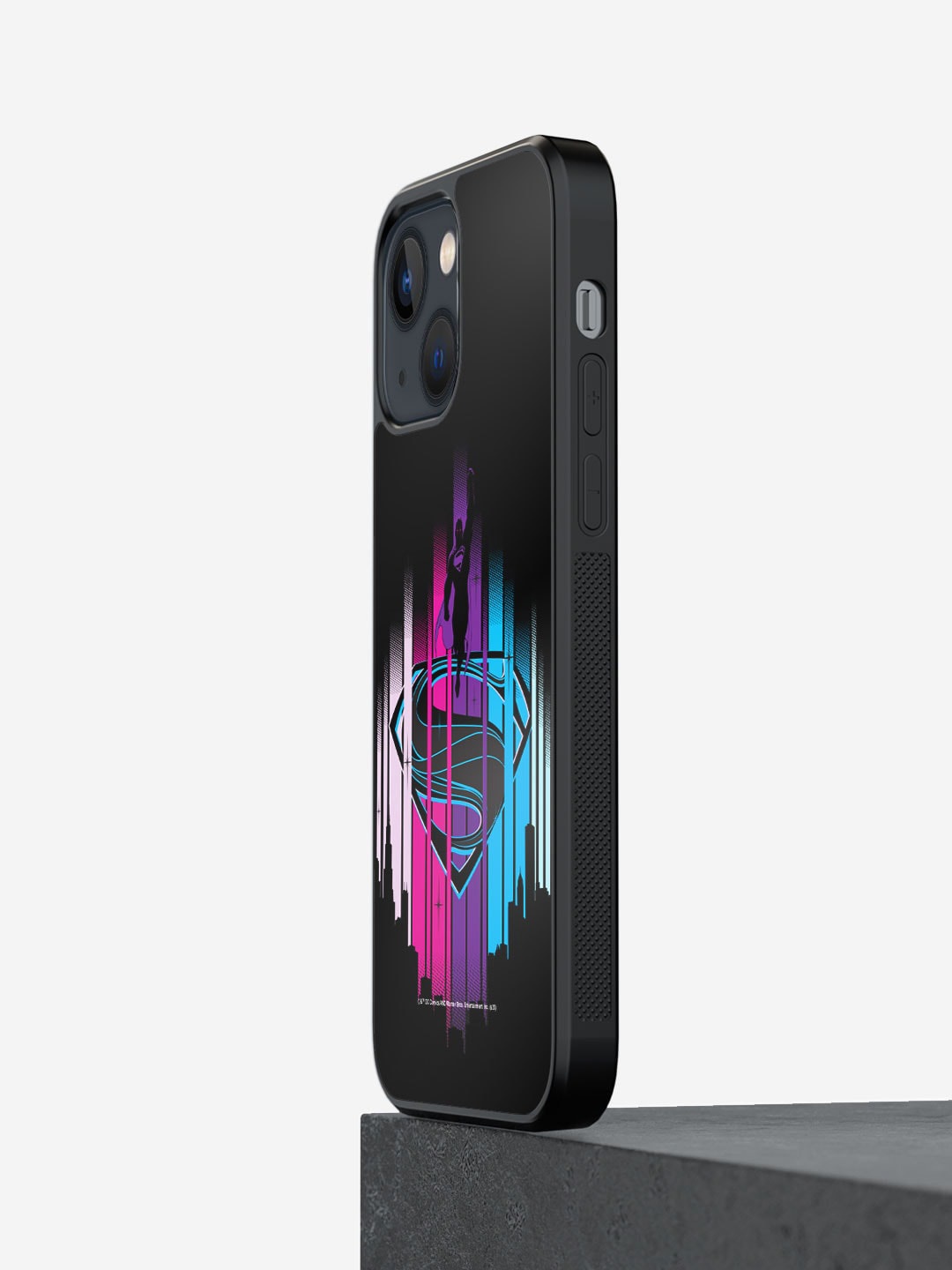 

macmerise Symbol Of Hope Superman Printed iPhone 13 Phone Bumper Case Cover, Black