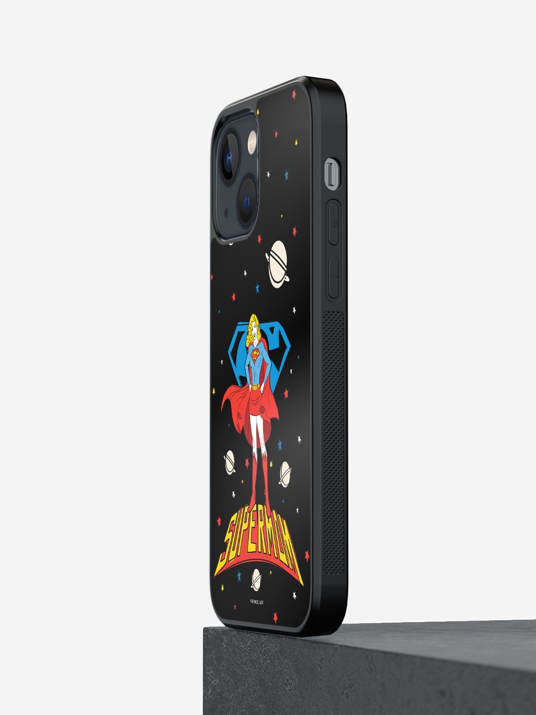 

macmerise Supermom Printed iPhone 13 Phone Bumper Case Cover, Black