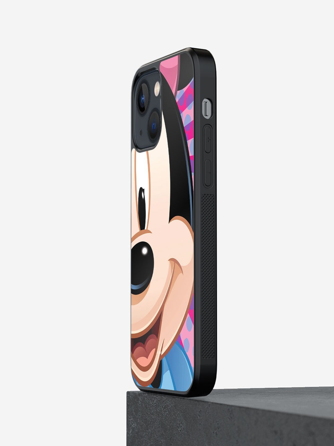 

macmerise Zoom Up Minnie Printed iPhone 13 Bumper Case Cover, Black