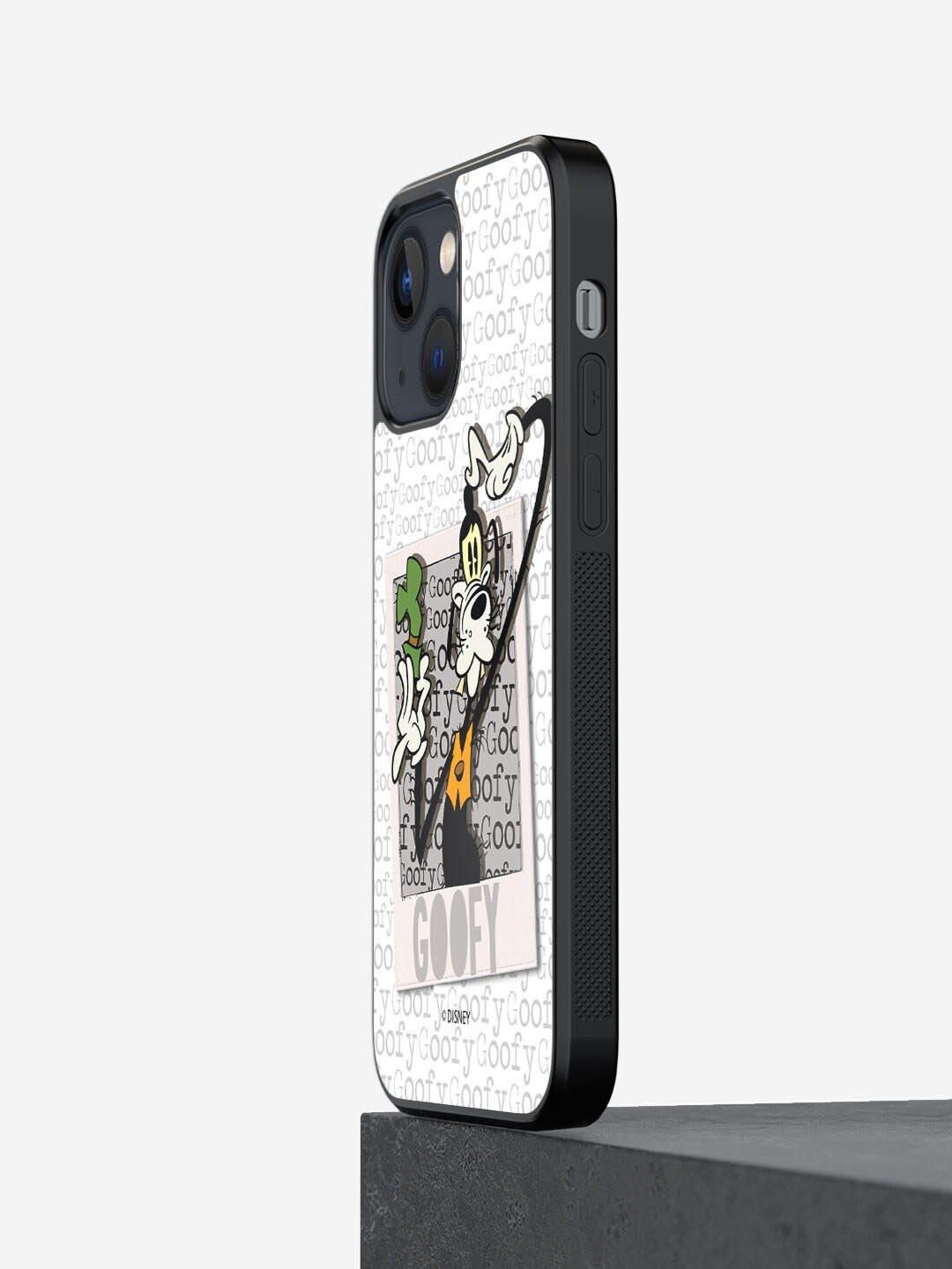 

macmerise Hello Mr Goofy Printed iPhone 13 Mini Bumper Case Cover, White