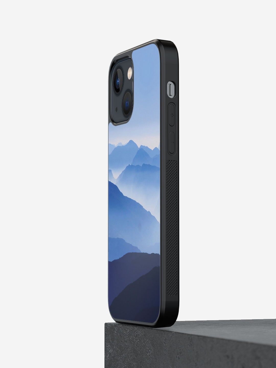 

macmerise High Mountains Printed iPhone 13 Mini Bumper Case Cover, Blue