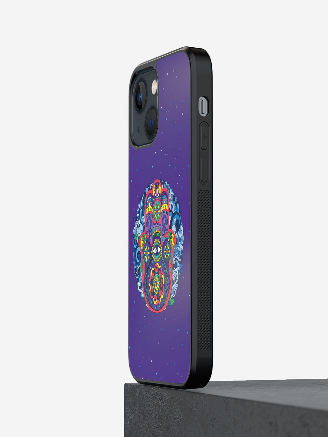 

macmerise Mandala Printed iPhone 13 Mini Bumper Case Cover, Purple