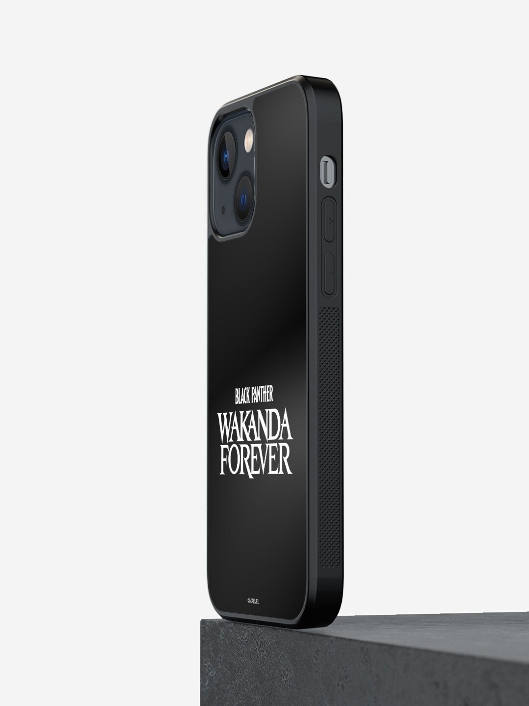 

macmerise Wakanda Forever Logo Printed iPhone 13 Bumper Case Cover, Black