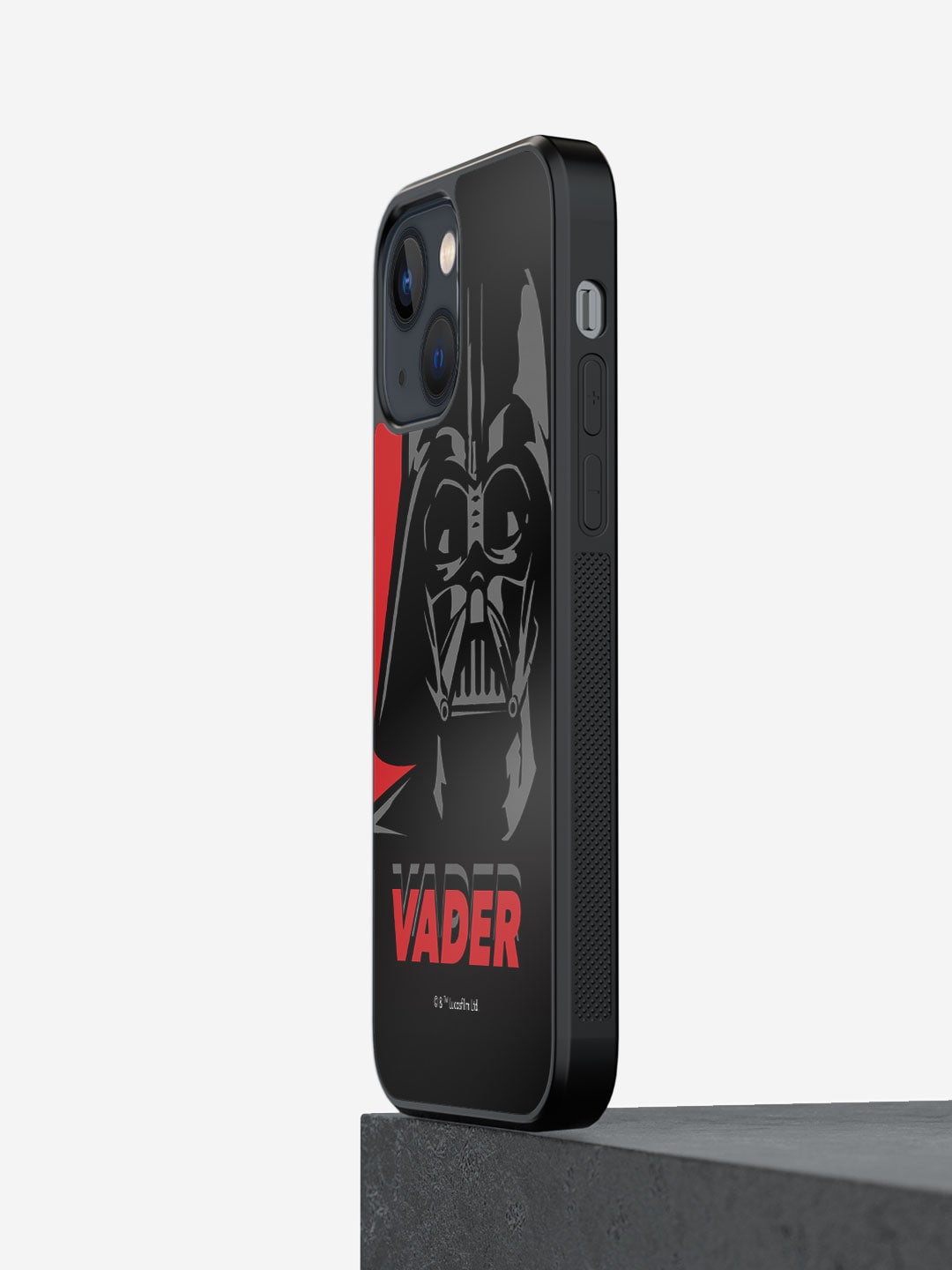 

macmerise Vader Printed Glossy Finish iPhone 13 Phone Bumper Case, Black
