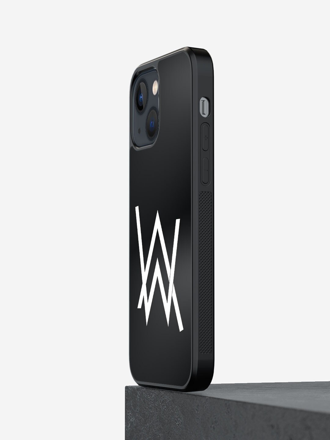 

macmerise Alan Walker Logo Printed iPhone 13 Mini Phone Bumper Case Cover, Black