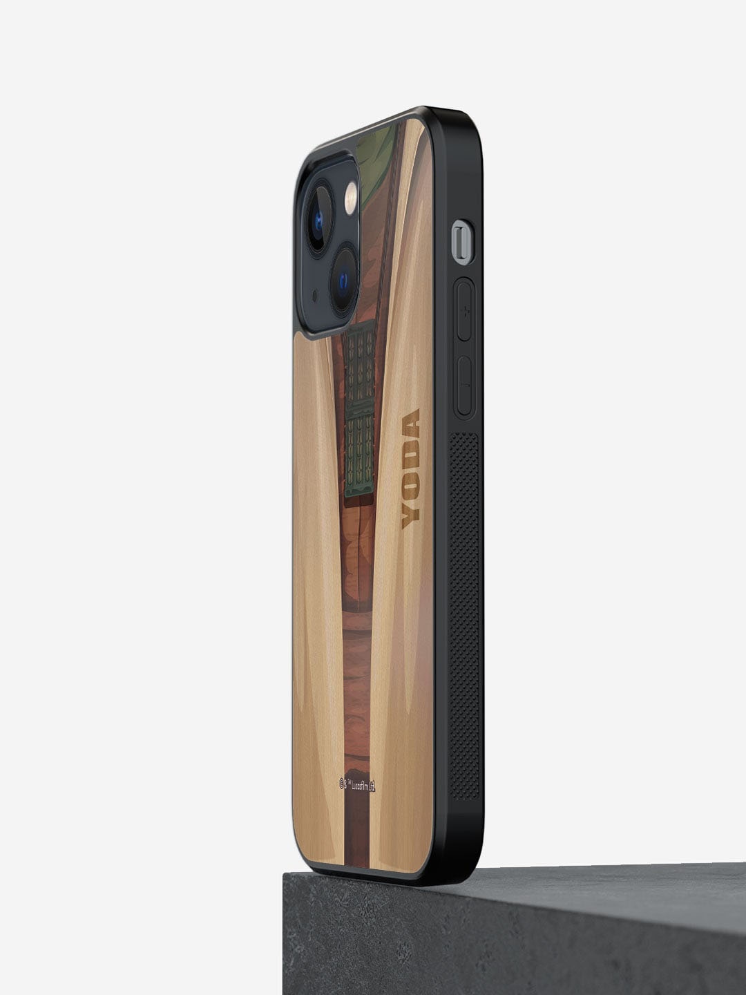 

macmerise Typography Printed Soft Side Frame iPhone 13 Mini Bumper Case Cover, Brown
