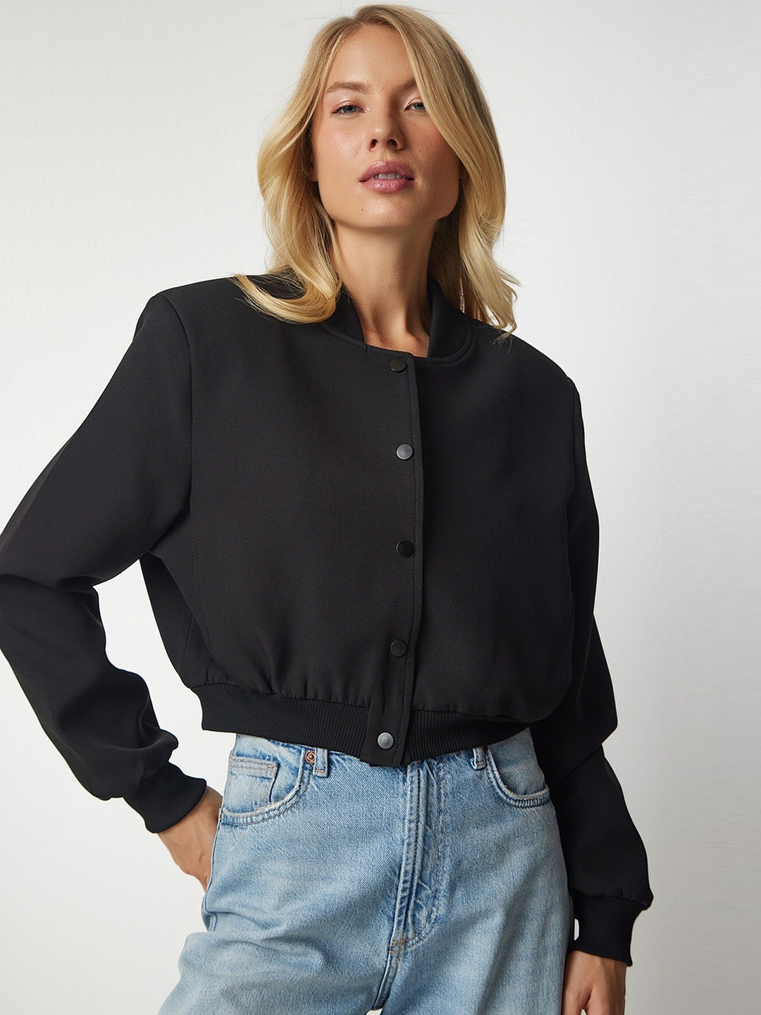 

Happiness istanbul Long Sleeves Bomber Jacket, Na