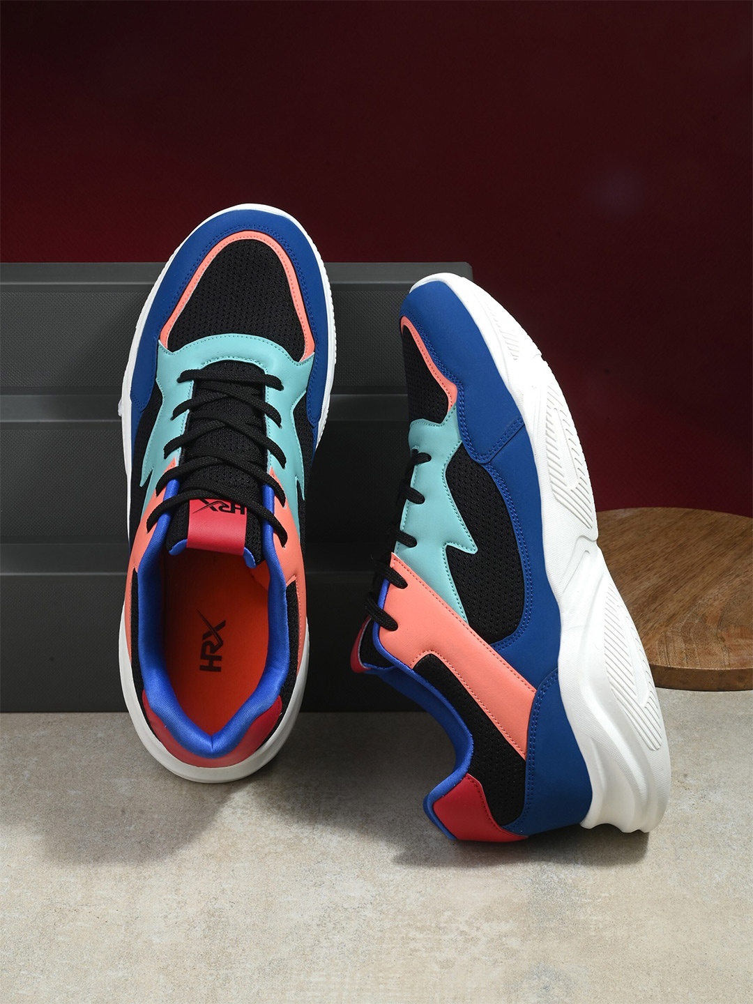 

HRX by Hrithik Roshan Men Blue Mesh Running Sports Shoes