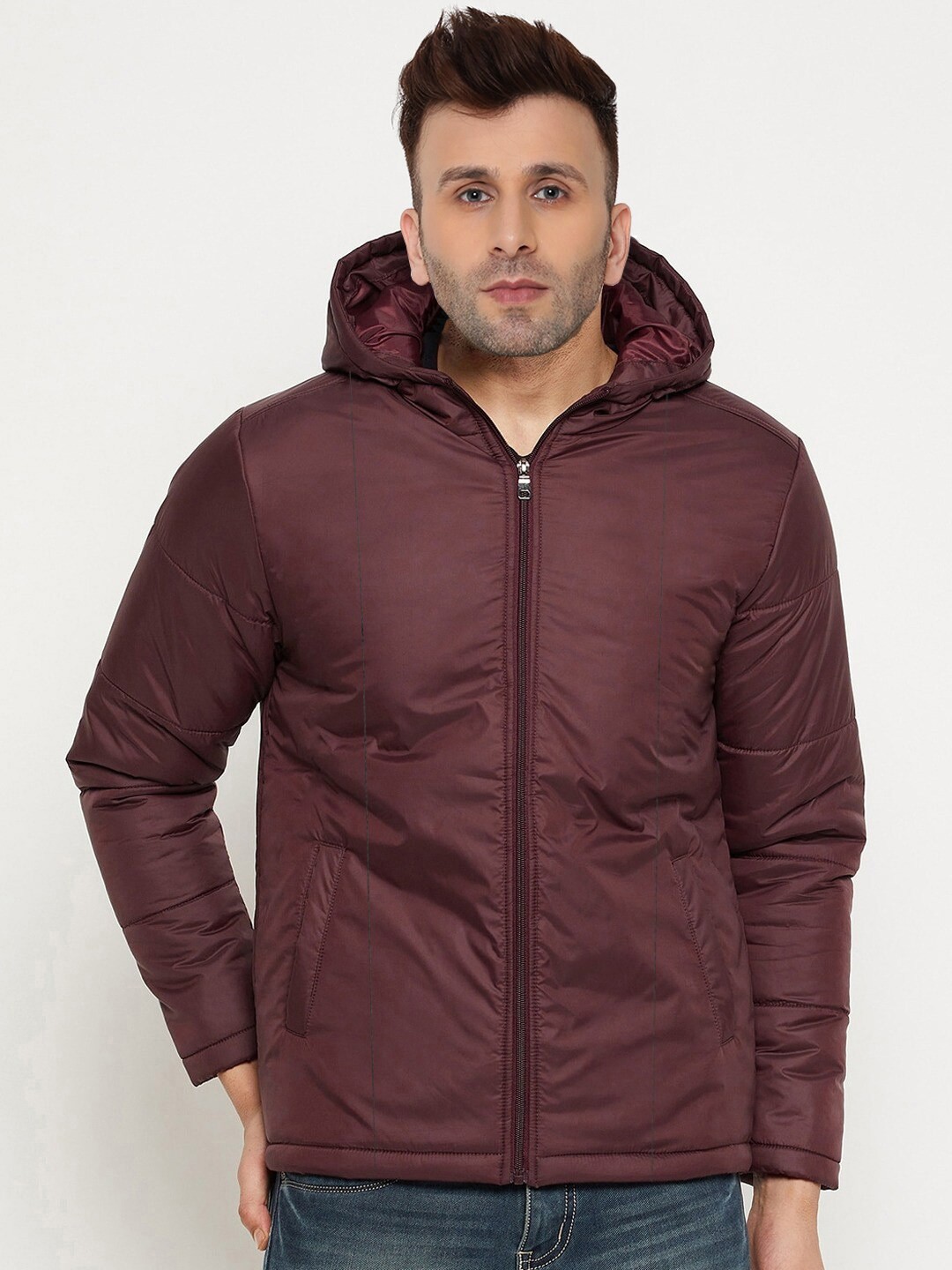 

9ty3ree Hooded Insulator Padded Jacket, Maroon