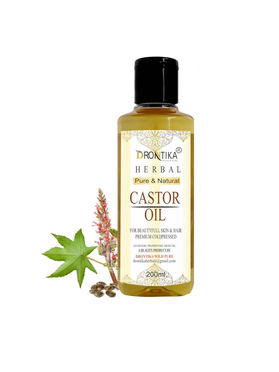 

DRONTIKA Herbal Castor Oil - 200ml, Beige