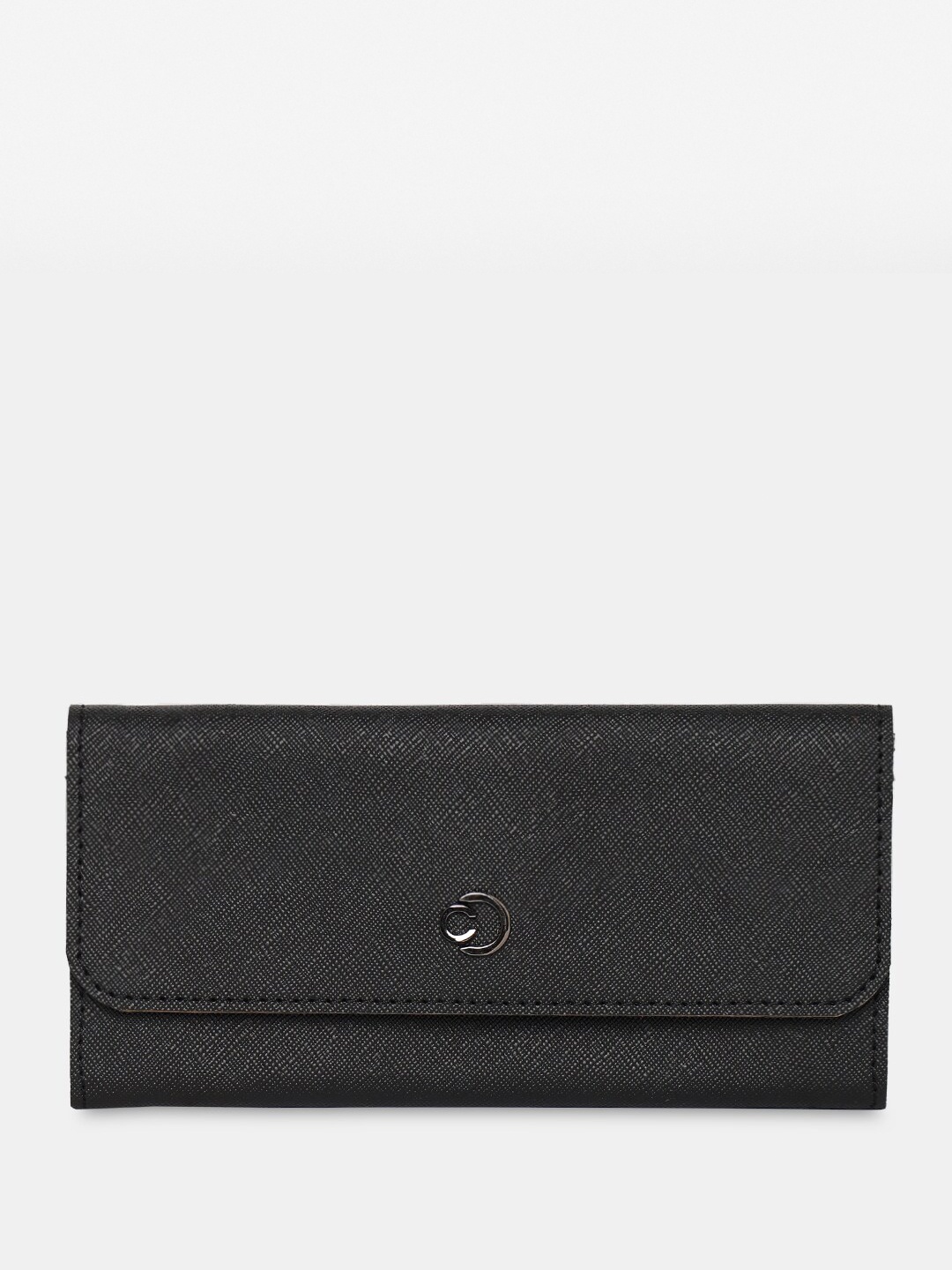 

Caprese Leather Two Fold Wallet, Black