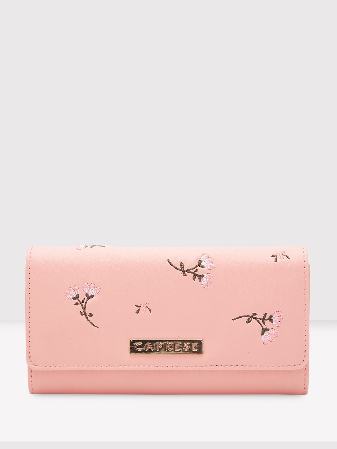 

Caprese Leather Two Fold Wallet, Pink