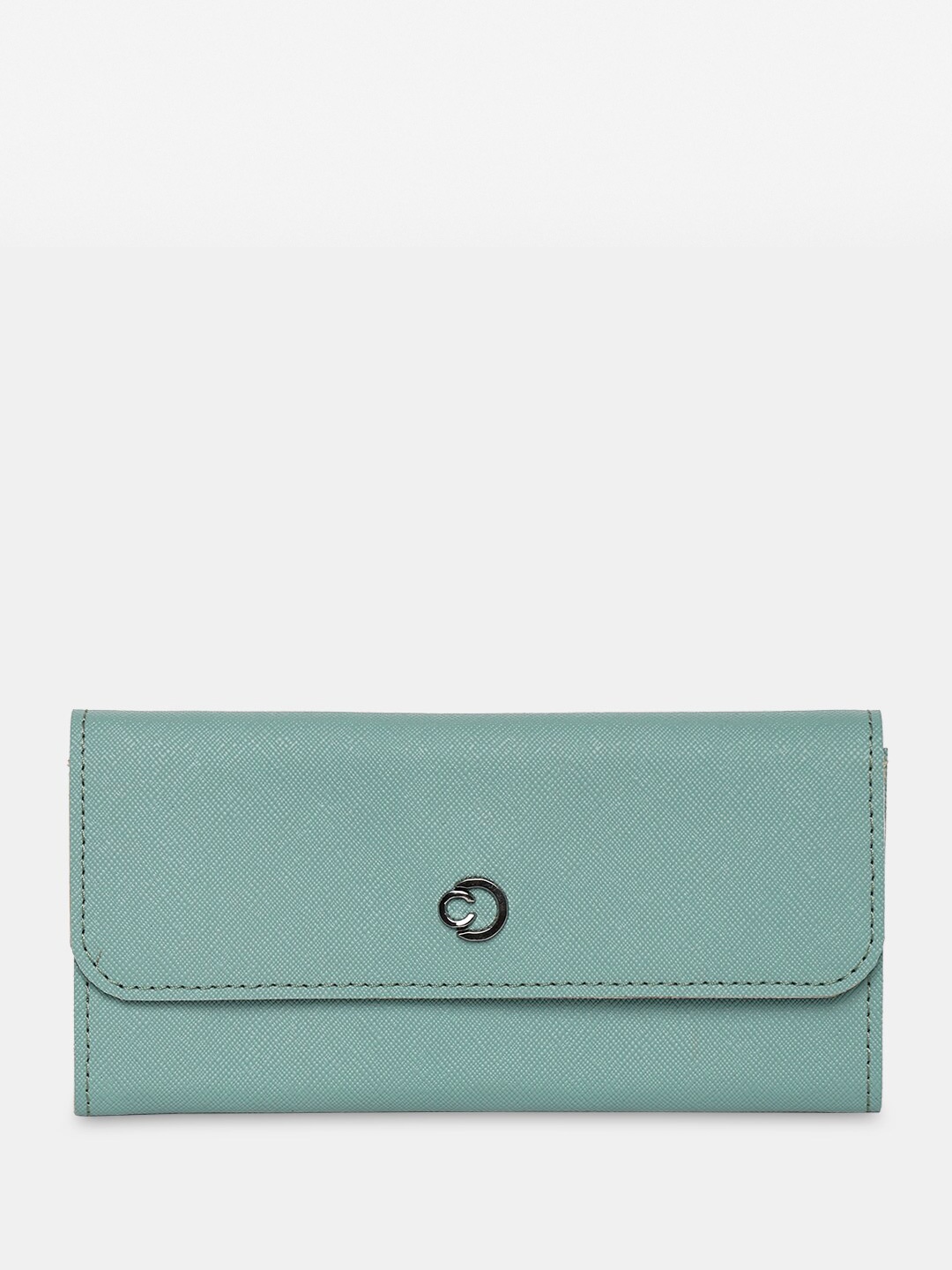 

Caprese Women Leather Two Fold Wallet, Green