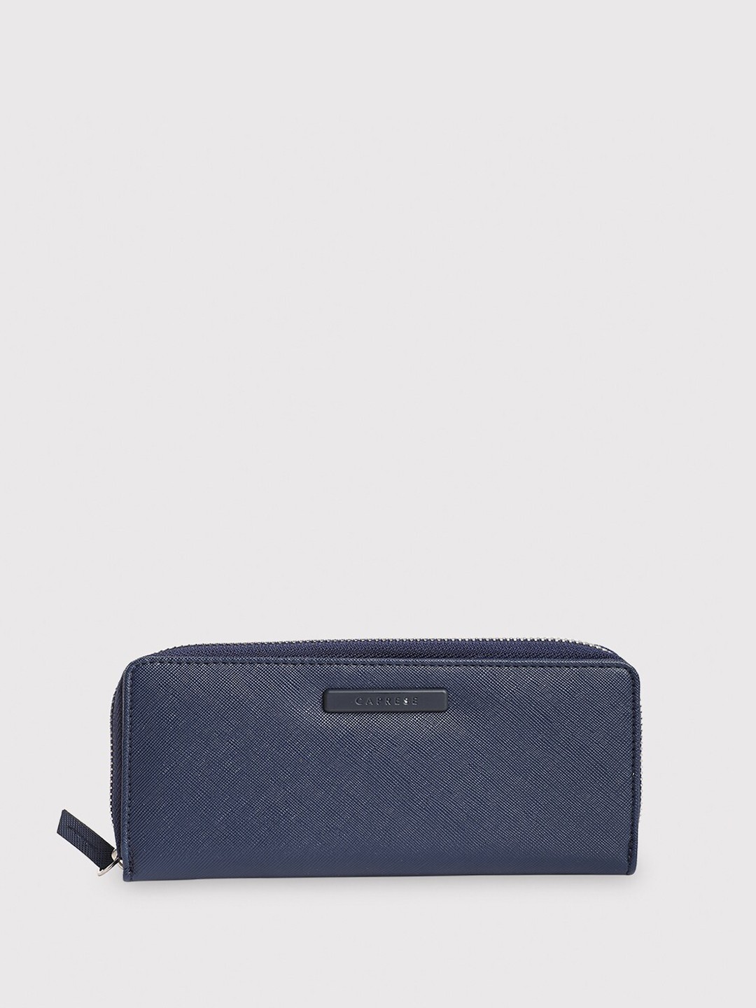 

Caprese Women Leather Zip Around Wallet, Navy blue