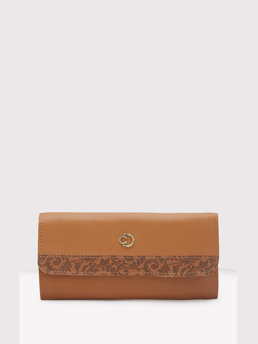 

Caprese Leather Two Fold Wallet, Tan
