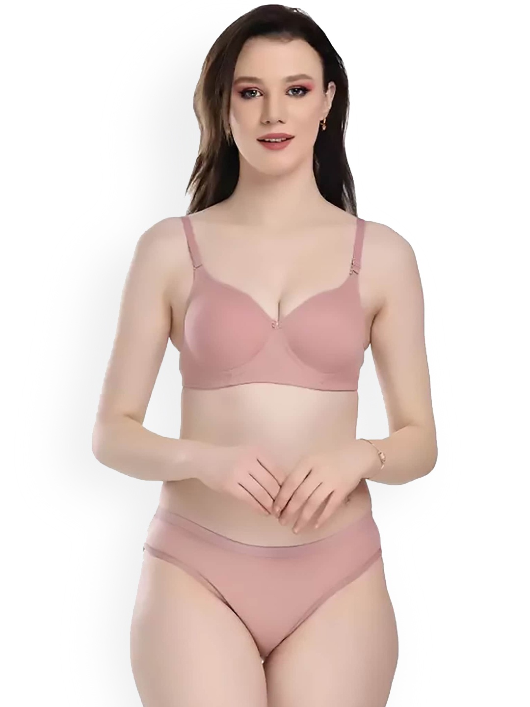 

Aamarsh Cotton Comfortable Lingerie Set, Pink