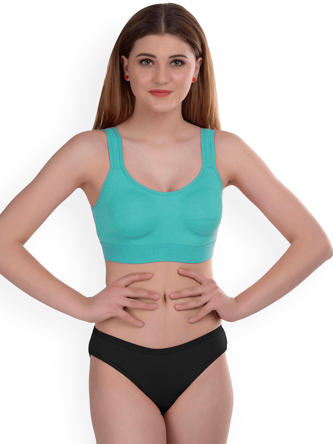 

PIBU Cotton Briefs Lingerie Set, Blue