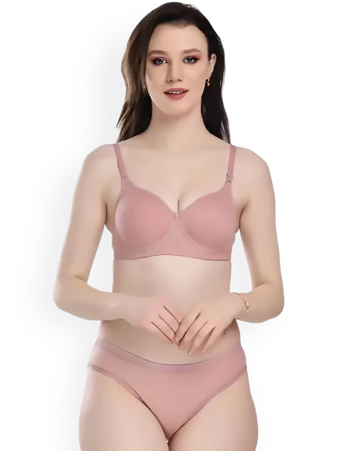 

PIBU Cotton Lingerie Set, Pink
