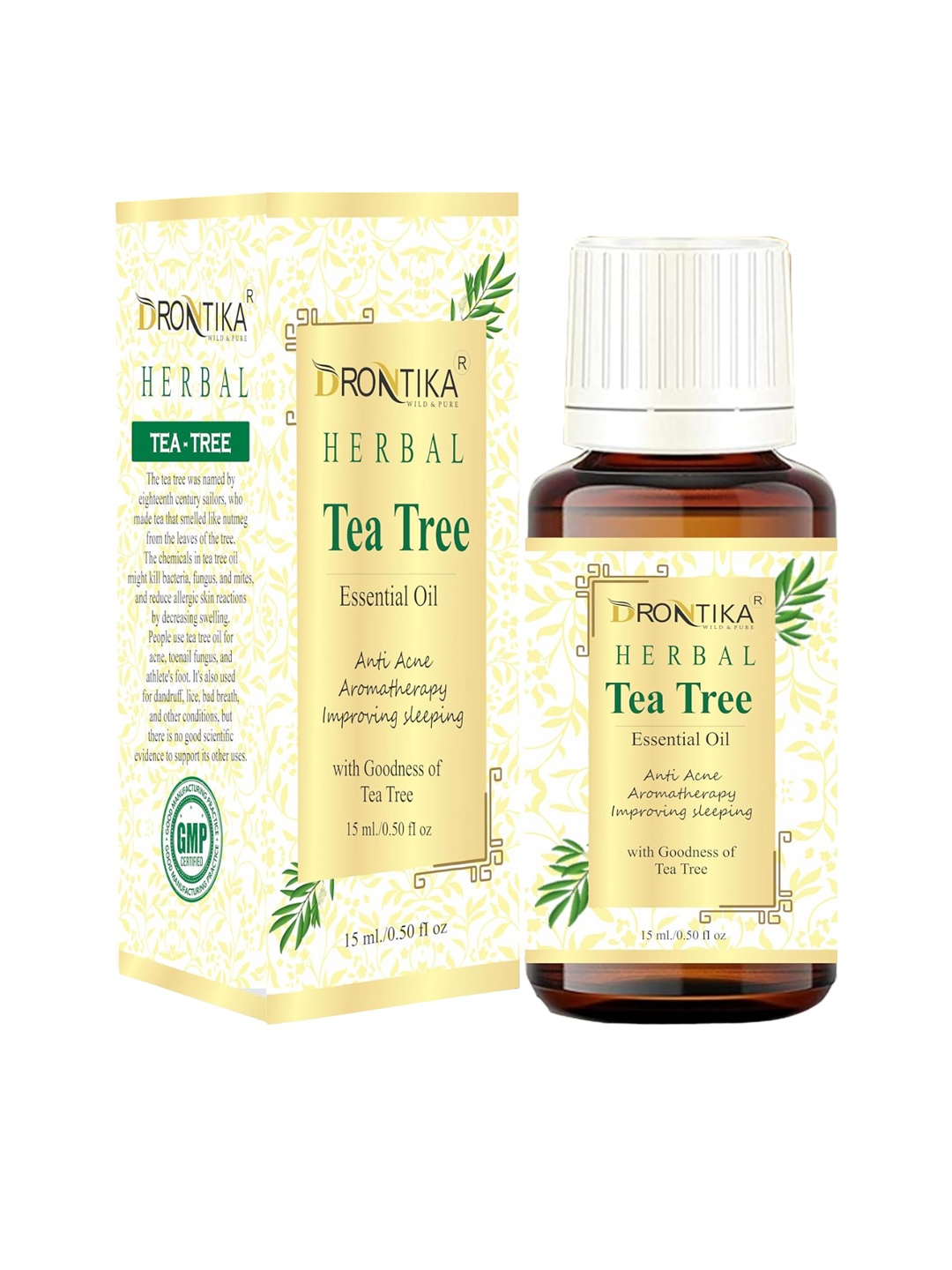 DRONTIKA Herbal Tea Tree Essential Oil - 15ml, Beige