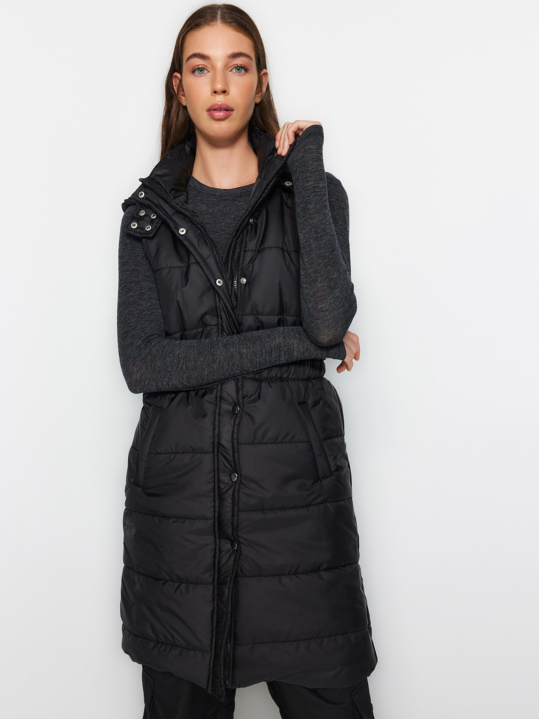 

Trendyol Woven Hooded Jacket, Black