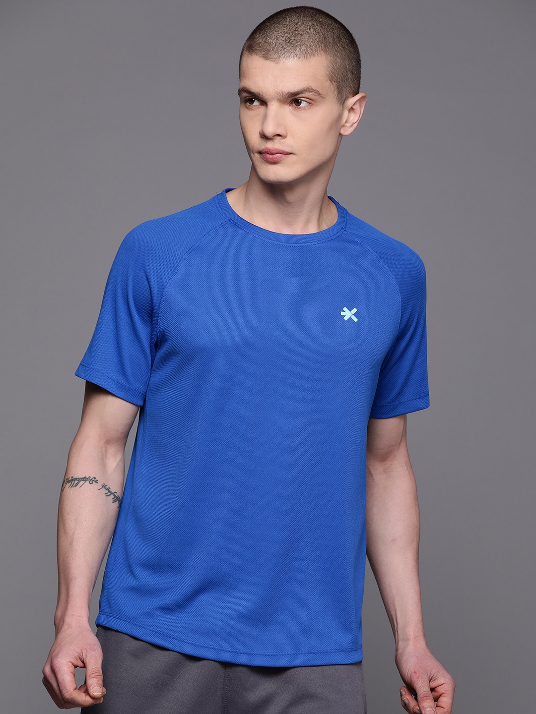 

HRX by Hrithik Roshan Rapid-Dry Running T-shirt, Blue