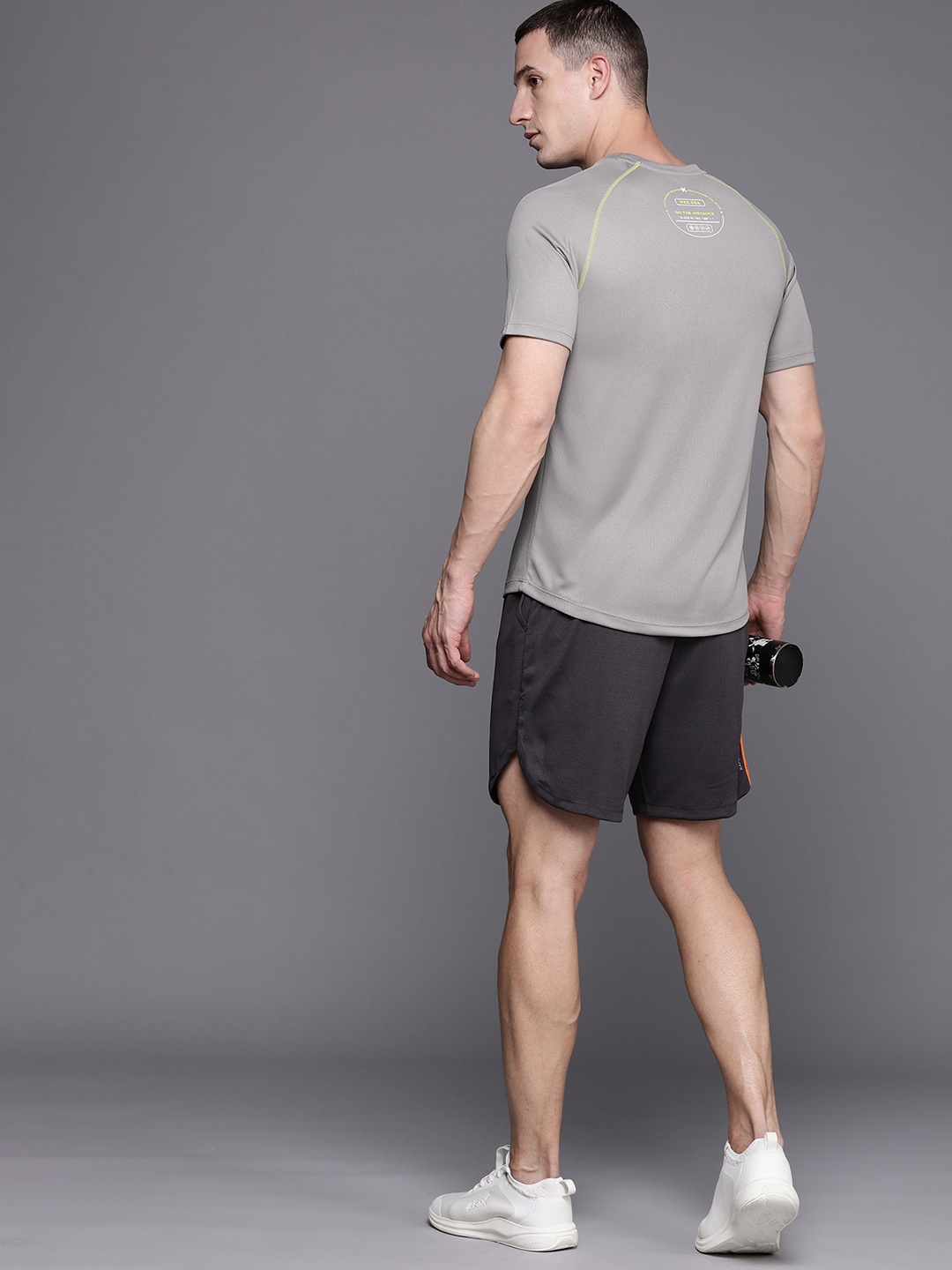 

HRX by Hrithik Roshan Rapid-Dry Running T-shirt, Grey