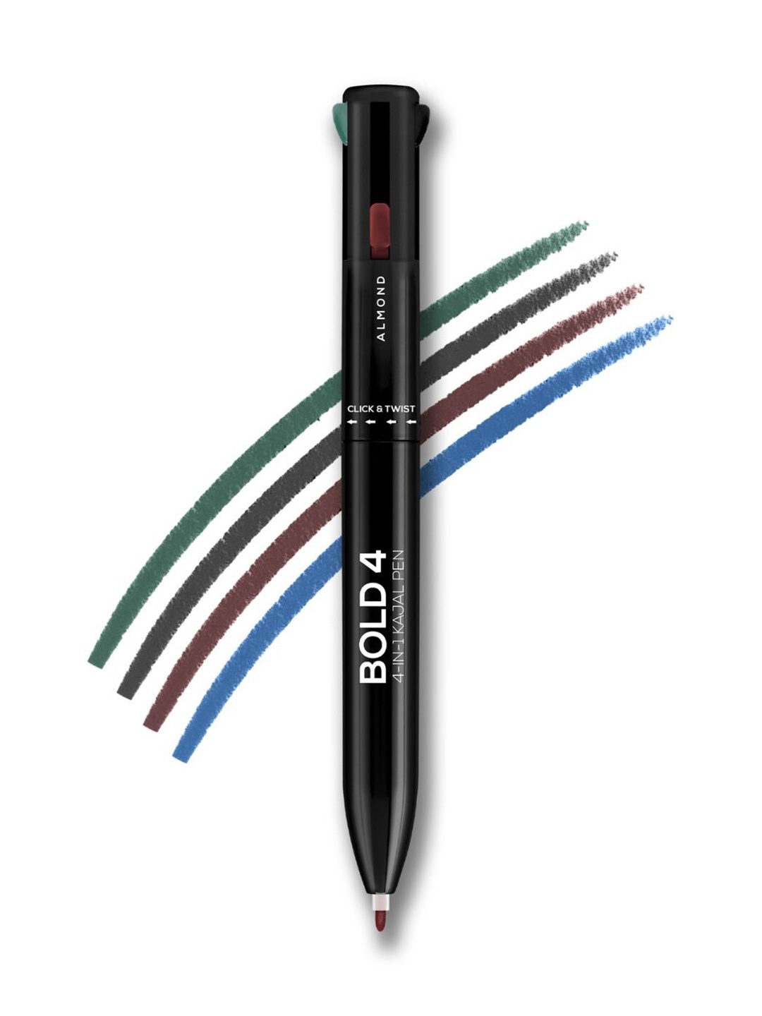 

Renee Bold 4 4-IN-1 Kajal Pen 0.4g - Jade+Onyx+Almond+Cobalt, Multi