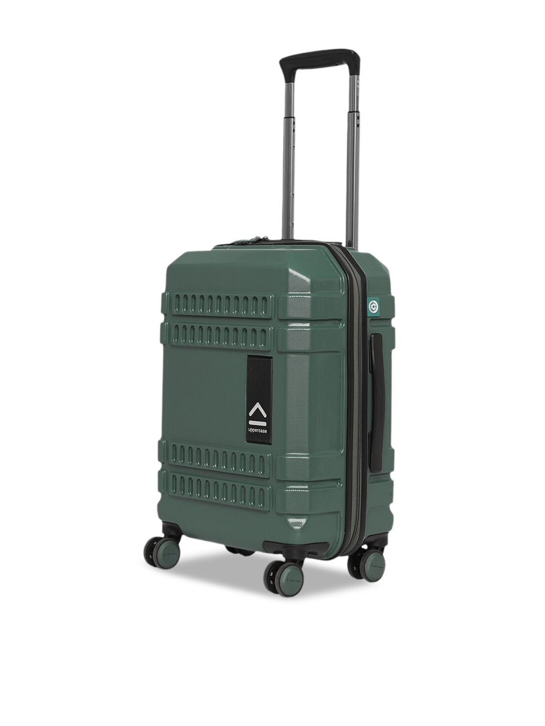 uppercase Bullet Hard-Sided Cabin Trolley Suitcase, Green