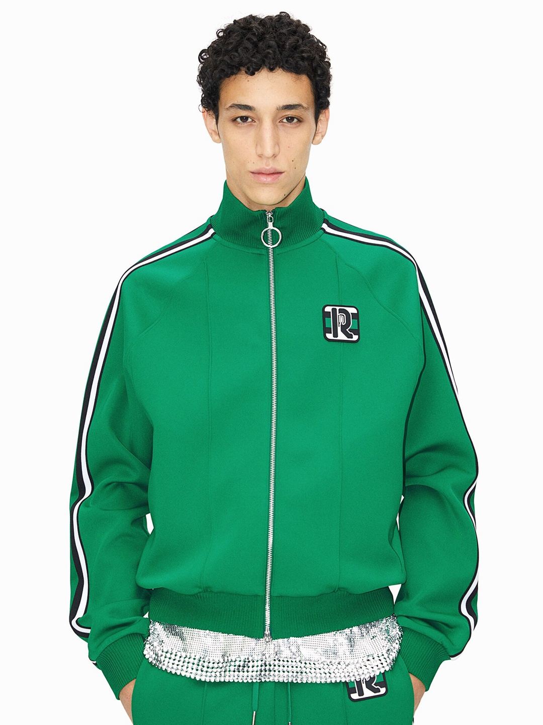 

H&M Men Track Jacket, Green