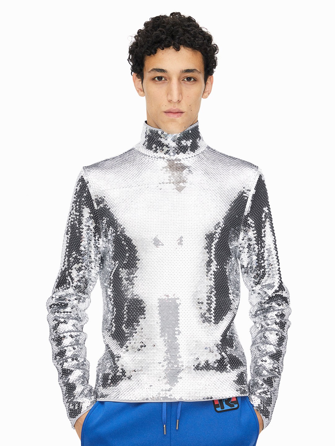 

H&M Sequined Top, Silver