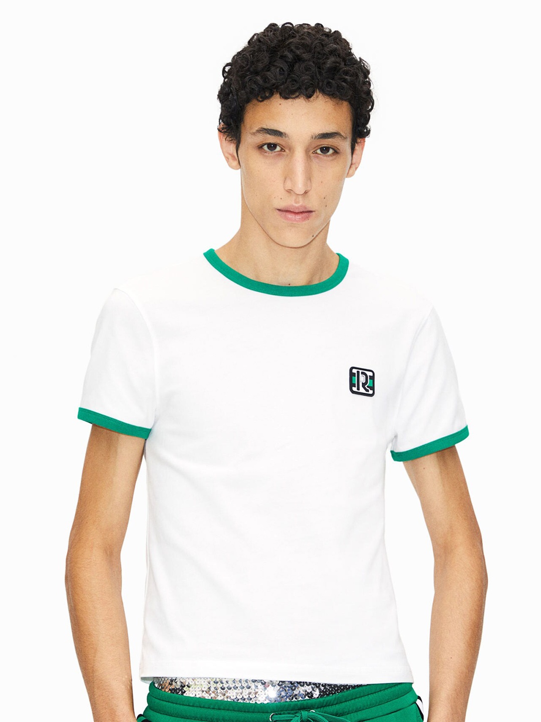 

H&M Appliqud T-Shirt, White