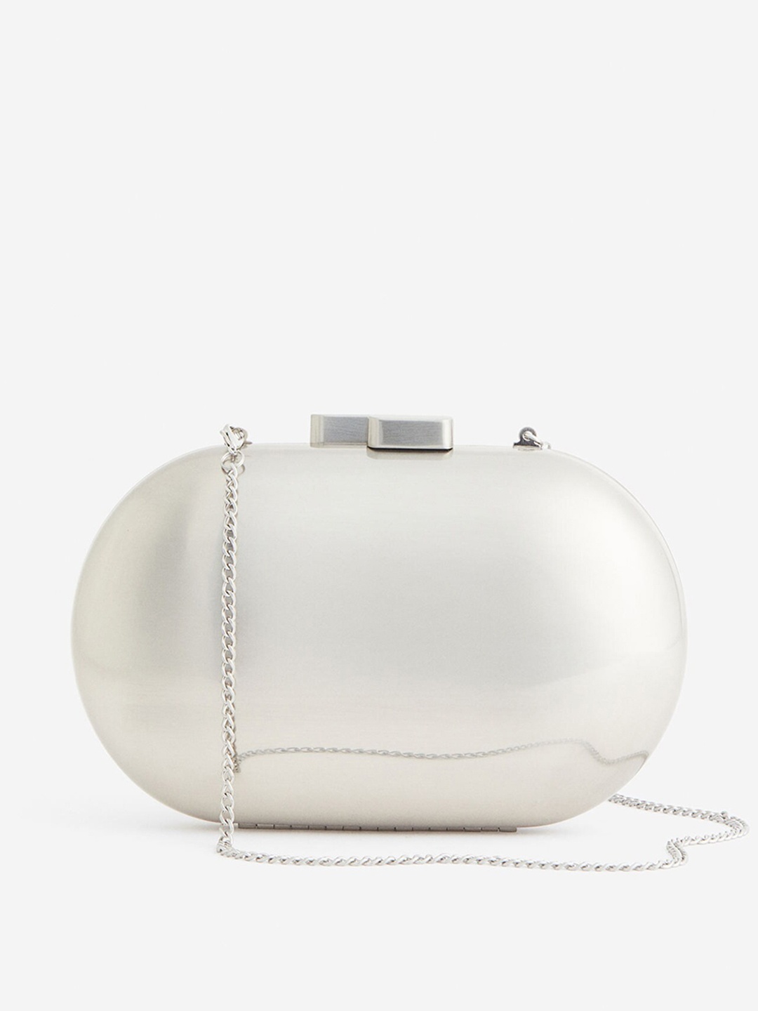 

H&M Metal Clutch, Silver