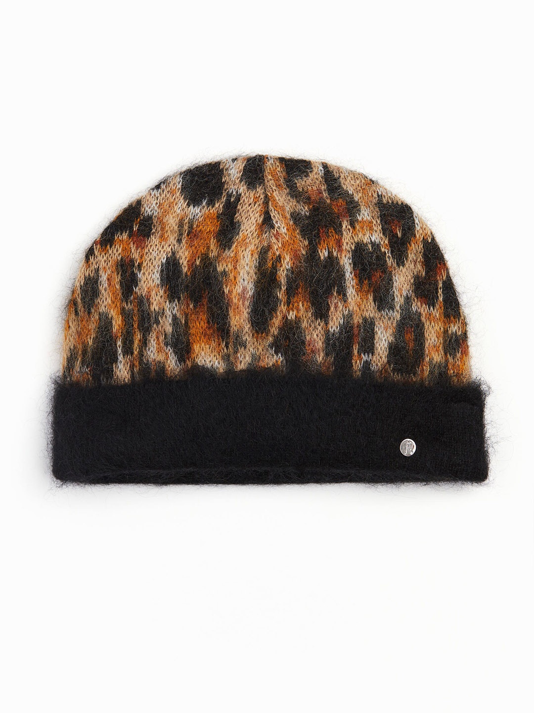 

H&M Mohair-Blend Jacquard-Knit Beanie, Beige