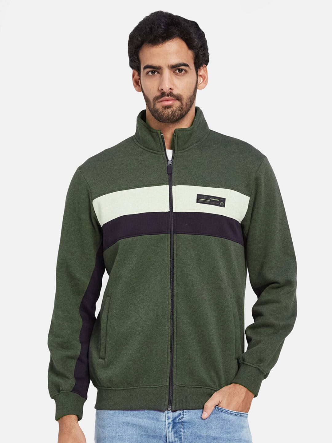 

Octave Colourblocked Sweatshirt, Olive