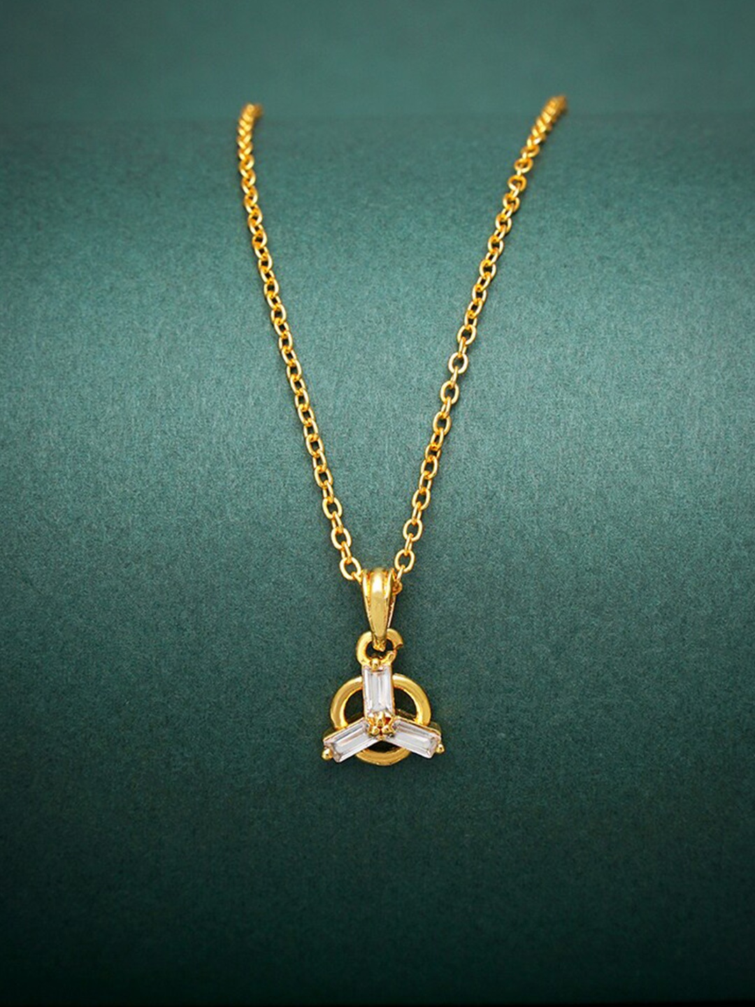 

Ramdev Art Fashion Jwellery Gold-Plated Pendant With Chain