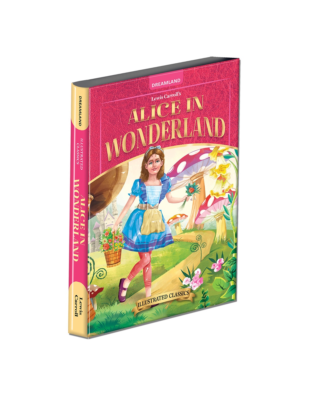 

Dreamland Kids Alice in Wonderland- Illustrated Abridged Classics with Practice Questions, Pink