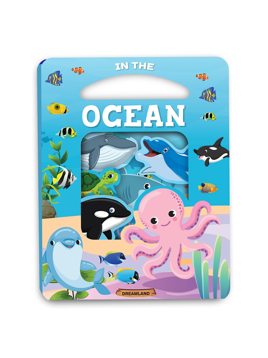 

Dreamland Kids Die Cut Window Board Book - In the Ocean, Blue