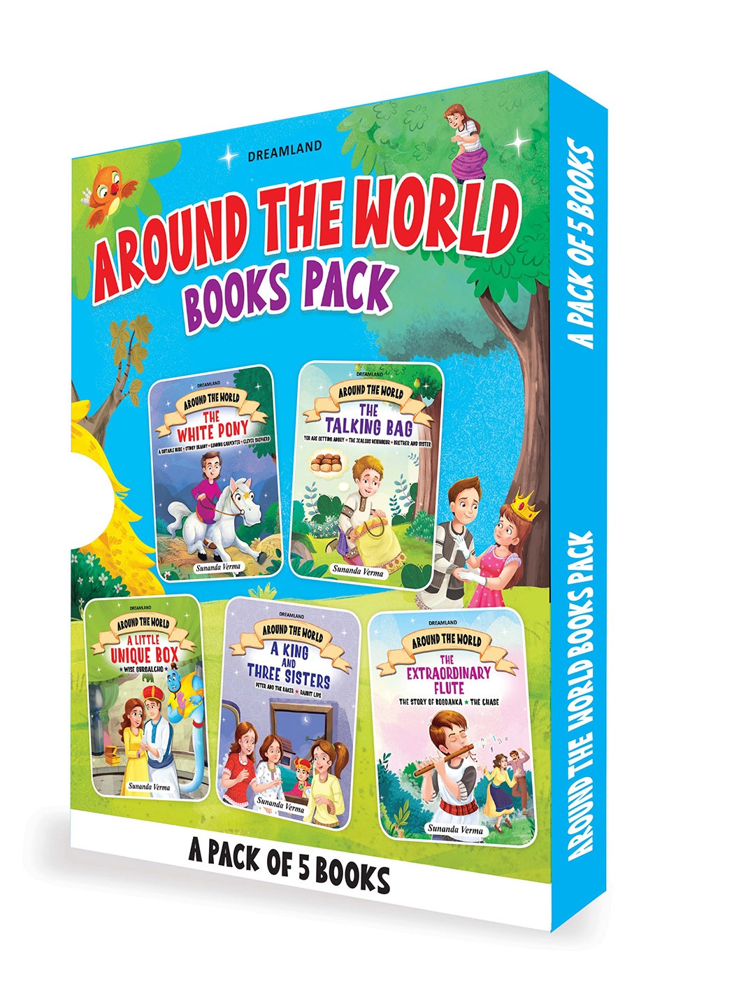 

Dreamland Set Of 5 Around the World Story Book, Blue