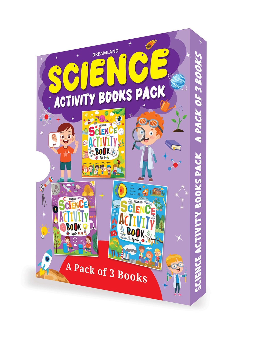 

Dreamland Kids Set Of 3 Science Activity Books, Yellow