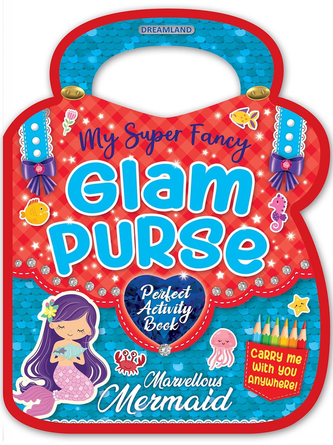 

Dreamland Kids Marvellous Mermaid My Super Fancy Glam Purse Book, Multi