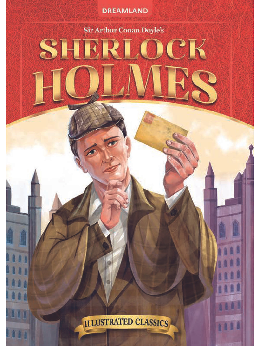 

Dreamland Kids Sherlock Holmes Illustrated Classics with Practice Questions Activity Book, Red